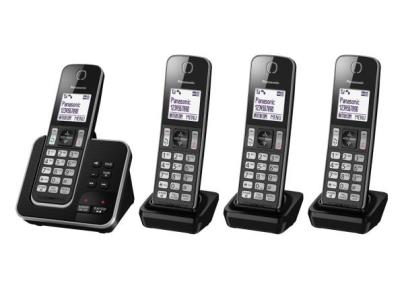 Silver Panasonic KX-TGL430S KX-TG3680S Dect 6.0 1-Handset Landline Telephone Renewed 